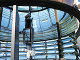 Fresnel lens at Grosse Point Light