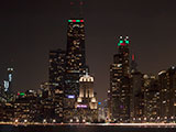 Chicago's skyline from the north