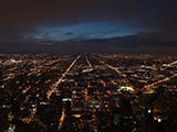 Looking west from River North