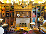 The library at the Pittock Mansion