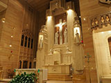 Behind the altar of St. Peter's in the Loop