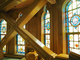 Stained glass windows in the Chapel in the Sky