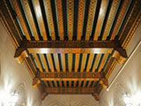 Painted ceiling at the entrance of the Chicago Temple